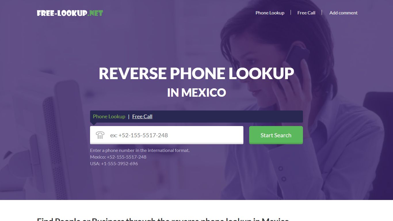 Reverse phone lookup in Mexico | Free Lookup