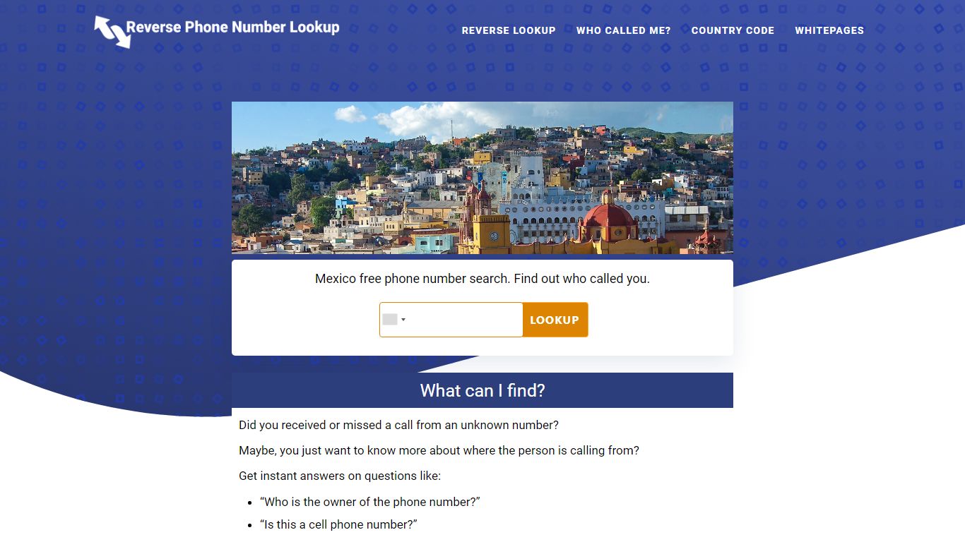 Mexico: Reverse Phone Lookup | Phone Number Search 52